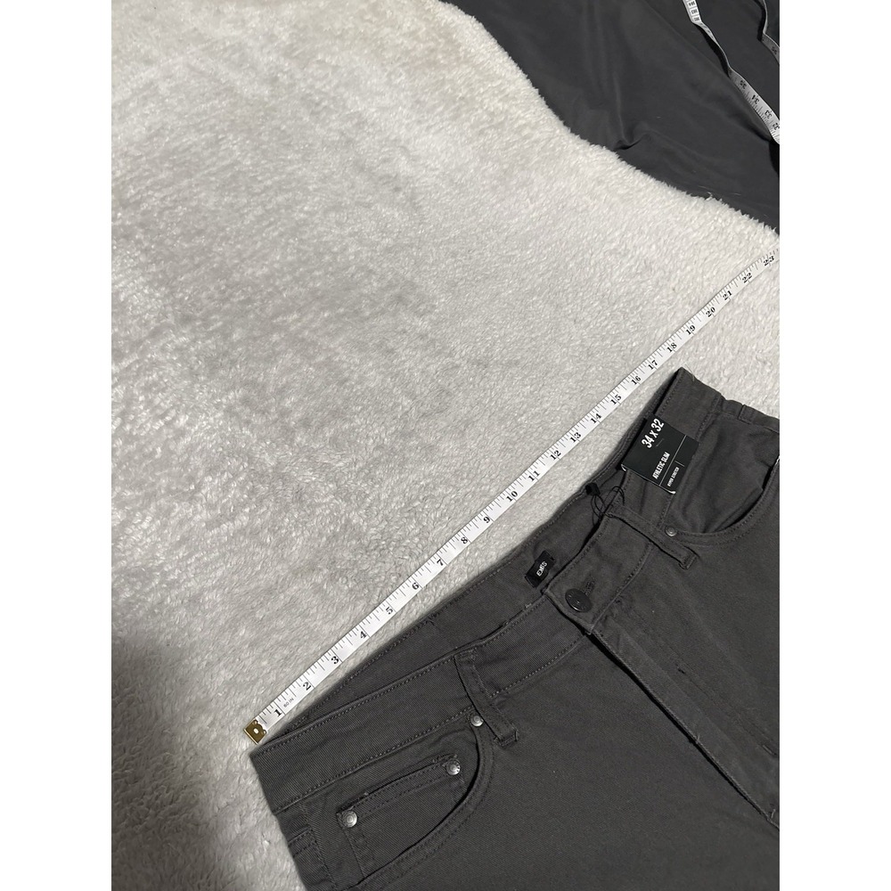 New Express Athletic Slim Men's Gray Jeans Size 34x32 Act (34x30) Pants - Picture 7 of 9
